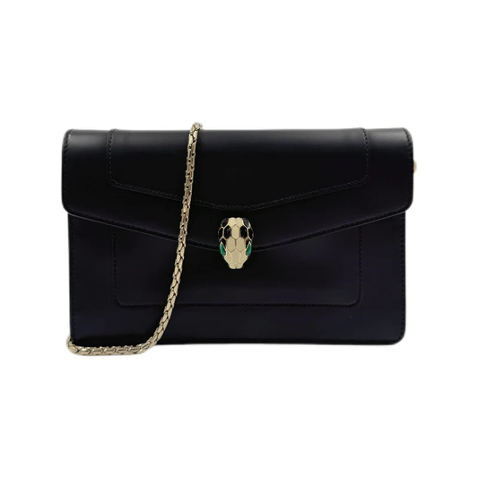 BVLGARI SERPENTI FOREVER LEATHER SHOULDER BAG