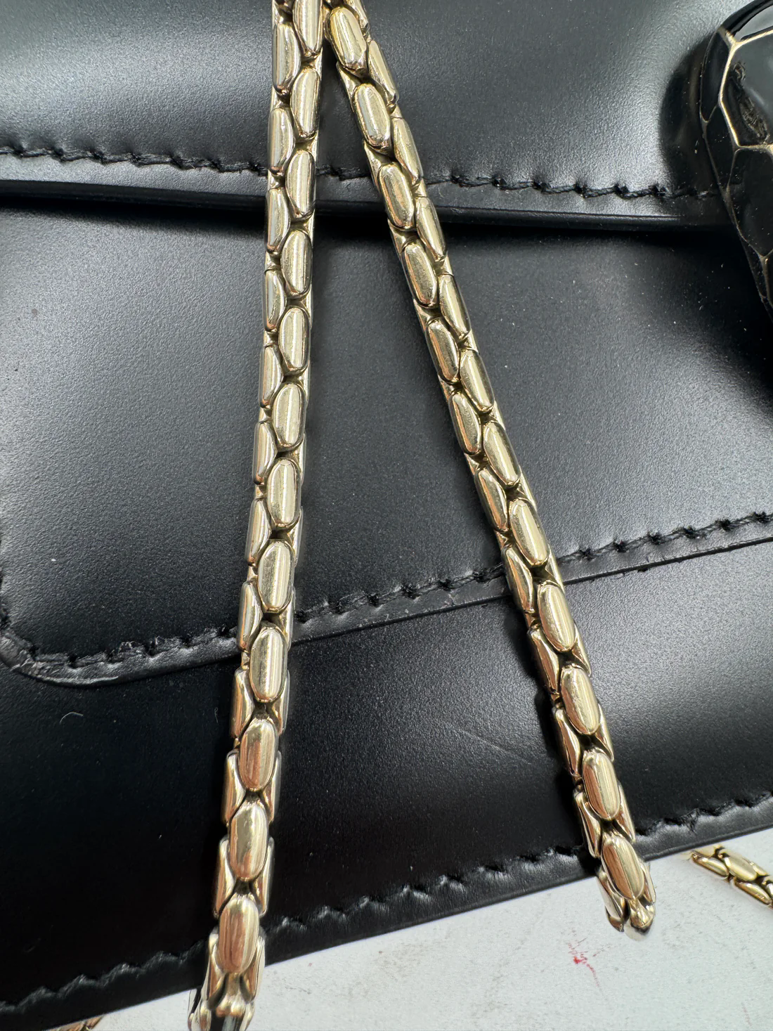 BVLGARI SERPENTI FOREVER LEATHER SHOULDER BAG