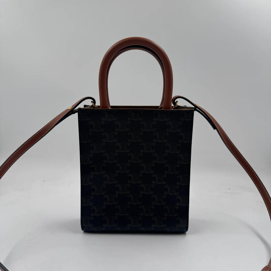 CELINE MINI VERTICAL CABAS IN TRIOMPHE